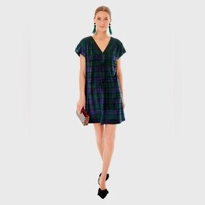 Blackwatch Velvet V-Neck Dress - Vineyard Vines